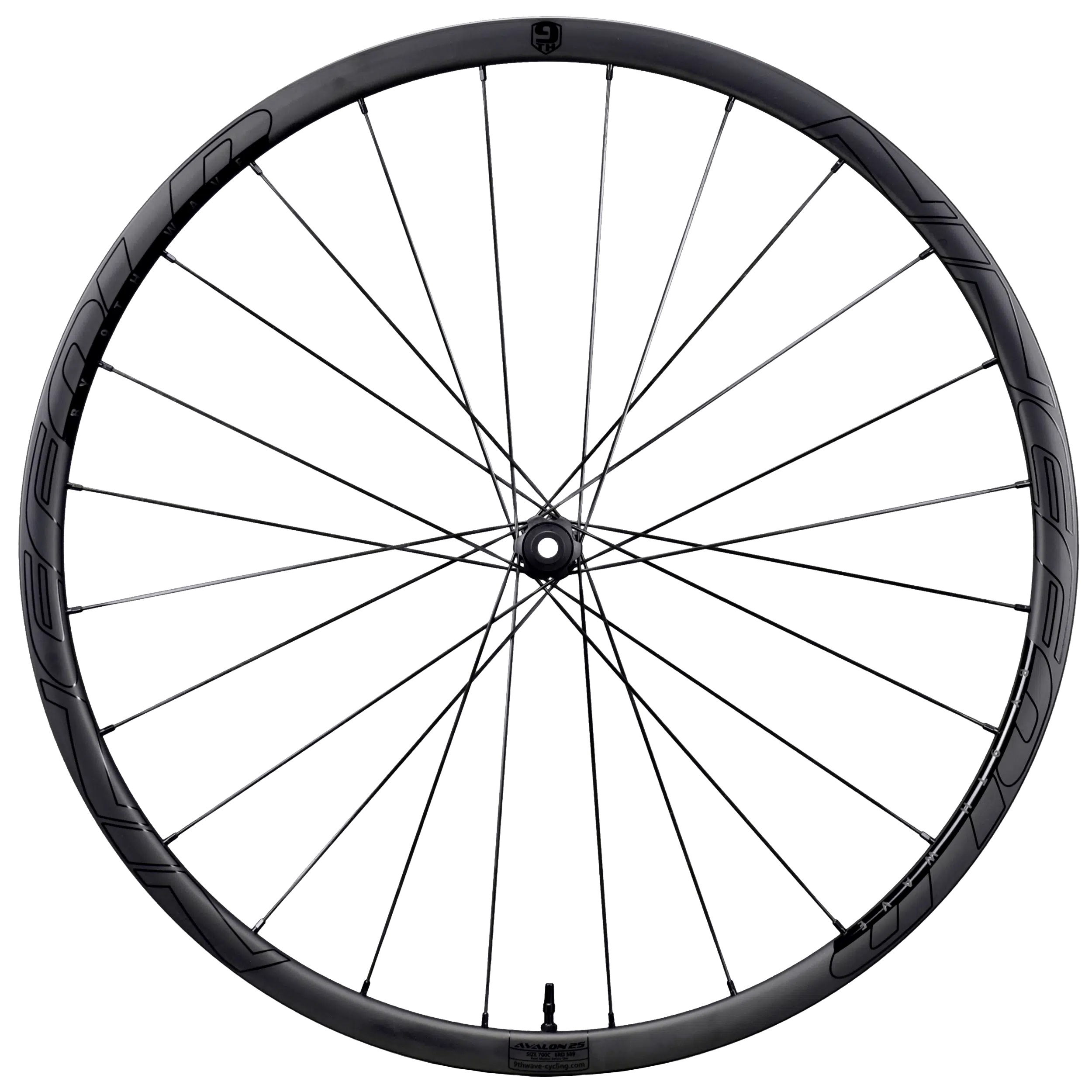 Ninefold Avalon 25 Carbon Wheels / DT Swiss 240 EXP (Center Lock) / 12 x 100 / 12 x 142 / Shimano HG 10/11 sp. - Image 3