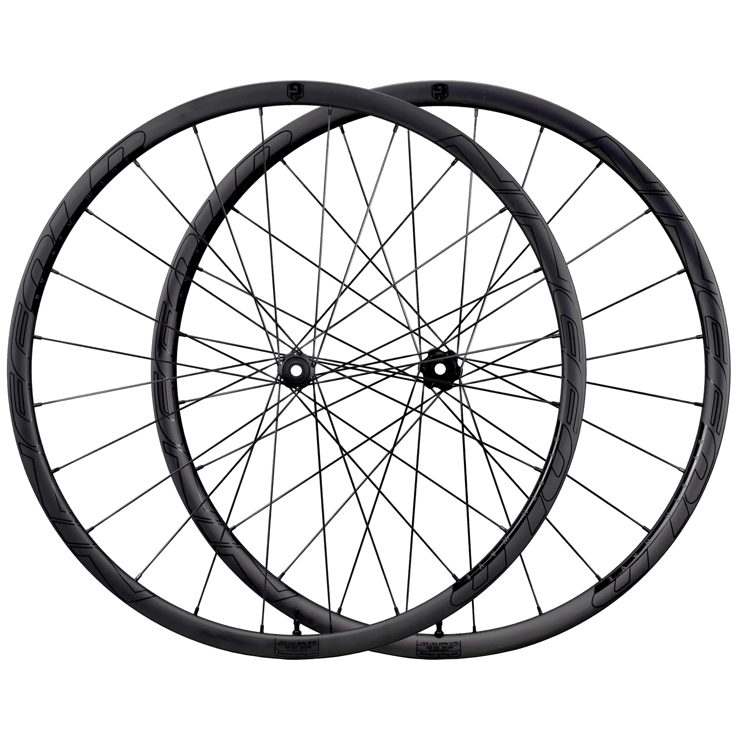 Ninefold Avalon 25 Carbon Wheels / DT Swiss 240 EXP (Center Lock) / 12 x 100 / 12 x 142 / Shimano HG 10/11 sp.