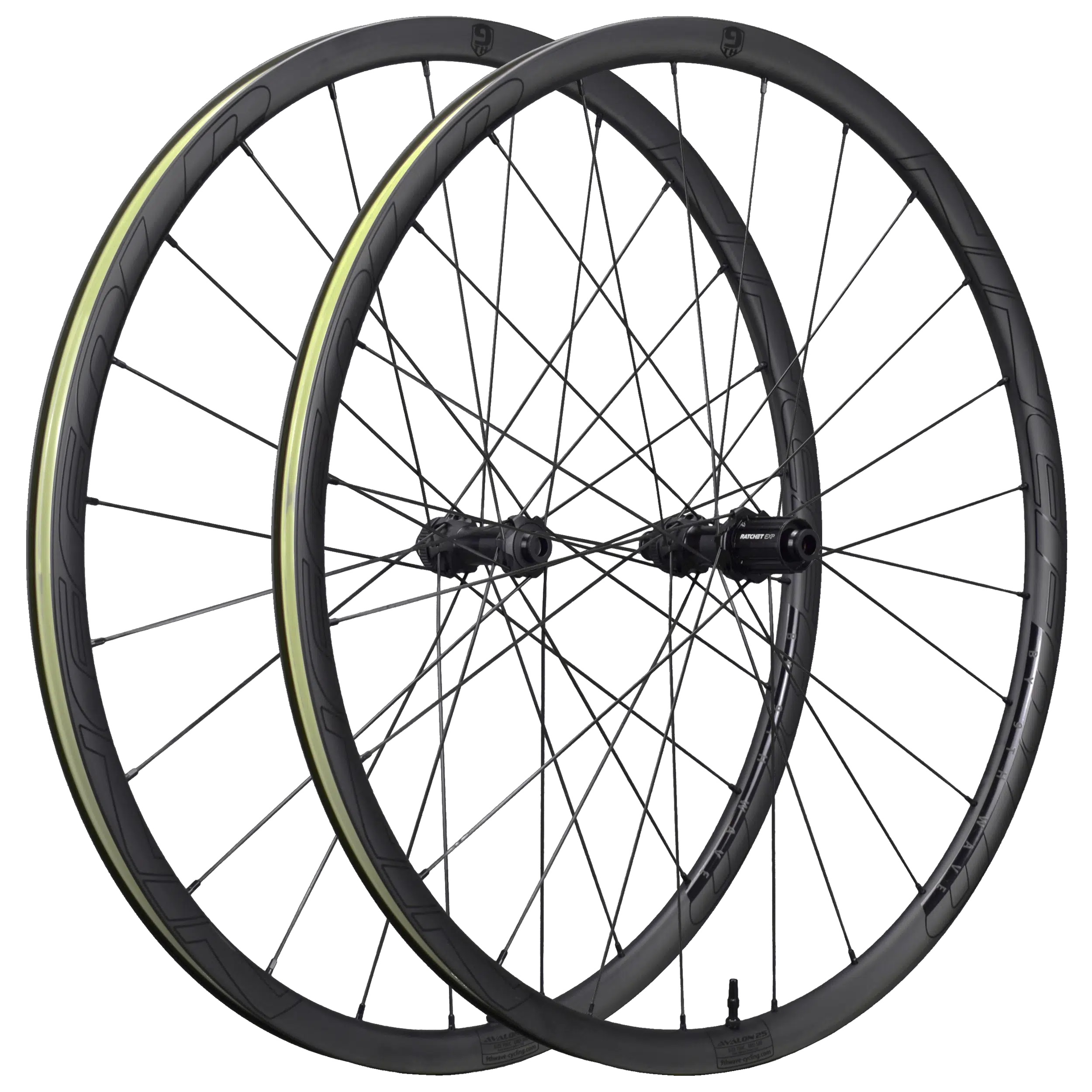 Ninefold Avalon 25 Carbon Wheels / DT Swiss 240 EXP (Center Lock) / 12 x 100 / 12 x 142 / Shimano HG 10/11 sp. - Image 2