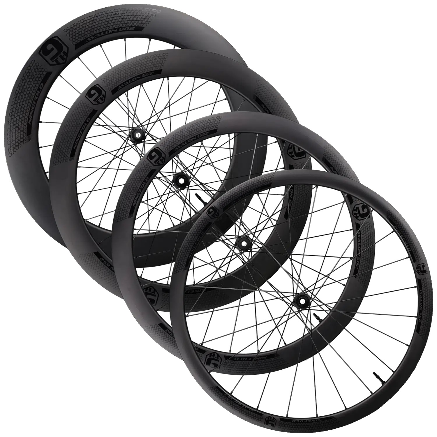 Ninefold Avalon Mix & Match Carbon Wheels 35-50 / DT Swiss 240 EXP (Center Lock) / 12 x 100 / 12 x 142 / Shimano HG 10/11 sp. - Image 2