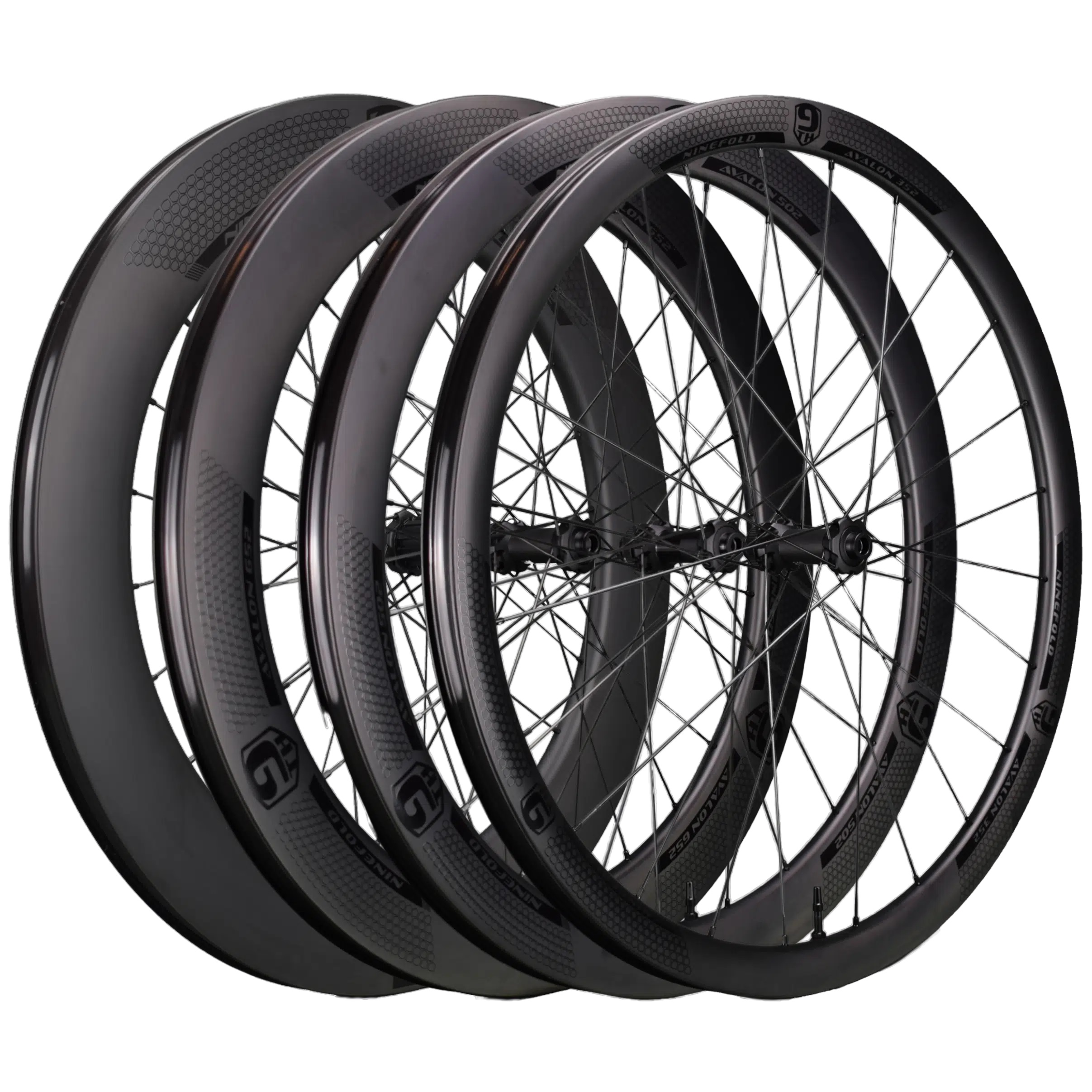 Ninefold Avalon Mix & Match Carbon Wheels 35-50 / DT Swiss 240 EXP (Center Lock) / 12 x 100 / 12 x 142 / Shimano HG 10/11 sp.